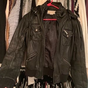 Micheal Kors leather jacket size Medium
